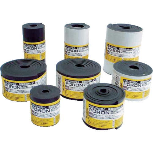 INOAC Microcell Urethane SlimFlex Black 10 x 30 mm x 7 m roll (with tape L24T-1030-7M 1 roll
