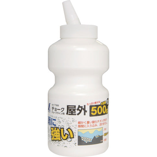 Shinwa Outdoor Chalk for Chalk Lines, 500g, White, 77968, 1 piece