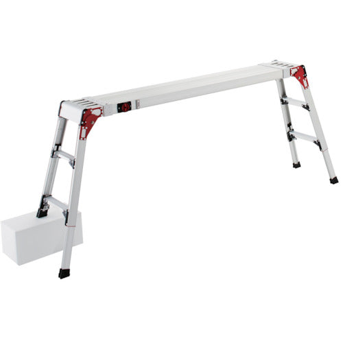 Hasegawa Scaffolding Platform with Telescopic Top and Legs, DSL Type, 3 Steps, DSL1.0-2709, 1 Unit