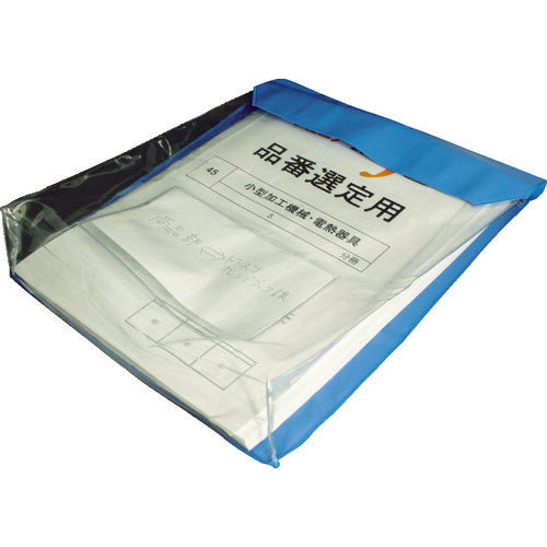 TRUSCO TRUSC0 通い袋 マチ付 ブルー TKM3037-BL 1 個