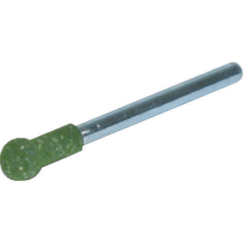 TRUSCO ゴム軸付砥石 球型 Φ6X軸3 120# 10本入 MI1206RM 1 PK