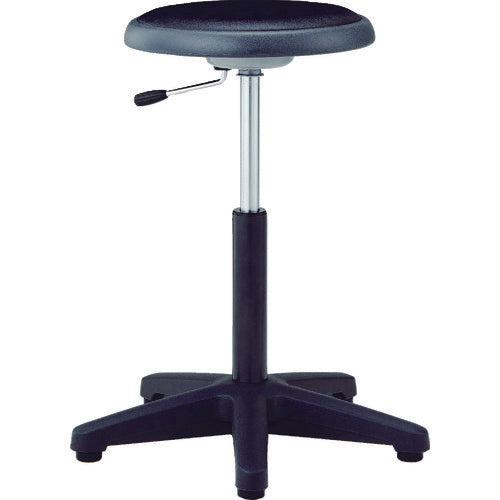 TRUSCO 作業用チェア ガス調整式 Φ360XH495−640 ブラック WC360-BK 1 脚