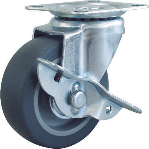 TRUSCO Caster TYS Series Swivel SP Attached Elastomer Wheel 50mm TYSELB-50 1 pc