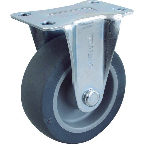 TRUSCO Caster TYS Series Fixed Elastomer Wheel 75mm TYSELK-75 1 pc