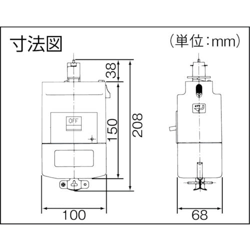 Panasonic 모터 차단기 부착 플러그 3.7kW용 DH24877K1 1개