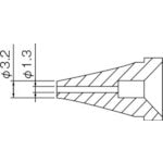 Hakko Nozzle/1.3mm N60-03 1 piece