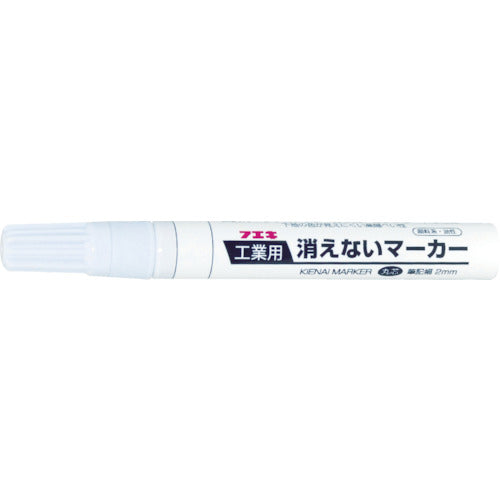 Fueki Industrial Indelible Marker, Medium, White, KGM-1, 1 pc