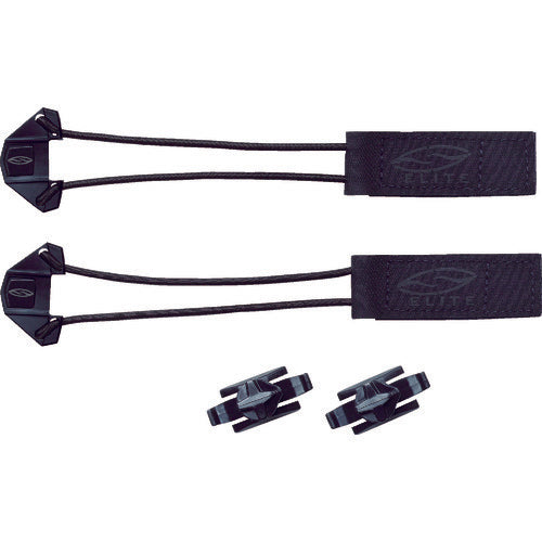 SMITH OP バンジーベロクロクイックストラップキット ブラック GOGBNGQS-BK 1 個