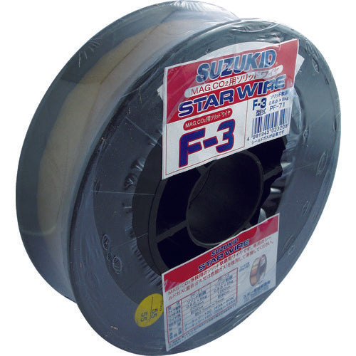 SUZUKID 溶接用ワイヤ スターワイヤF−3 軟鋼用ソリッドワイヤ 0.6φ×5kg PF-71 1 巻