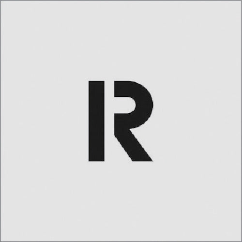 IM ステンシル R 文字サイズ50×40mm AST-R5040 1 枚