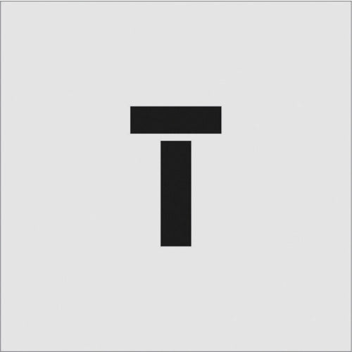 IM ステンシル T 文字サイズ100×65mm AST-T10065 1 枚