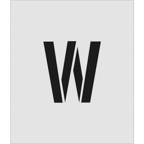 IM Stencil W Character size 150 x 95 mm AST-W15095 1 sheet