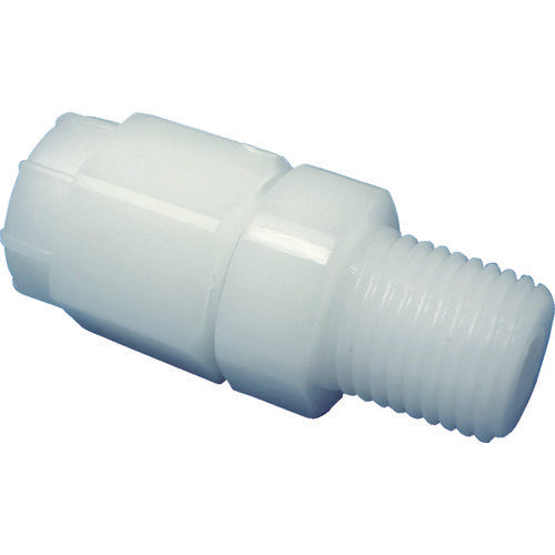 ARAM 튜브 피팅 FU 커넥터 하프 스트레이트 폴리프로필렌(흰색)(1766-03) 적용 튜브 직경 4×6mm FHS0406R18PP 1개