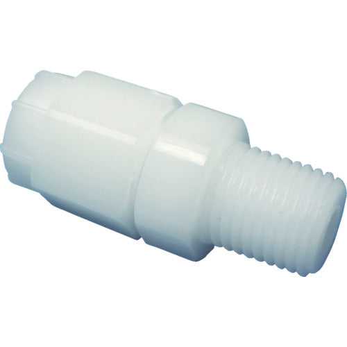ARAM Tube Fitting FU Connector Half Straight Polypropylene (White) (1766-05) Applicable Tube Diameter 6 x 8 mm FHS0608R14PP 1 pc