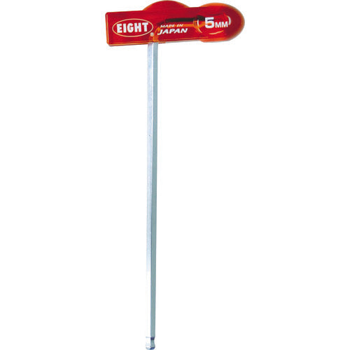 에이트 T형 육각봉 스패너 테이퍼 헤드·엑스트라 롱 분리 가능 수지 핸들 대변 치수 5mm WHH-5TL 1개