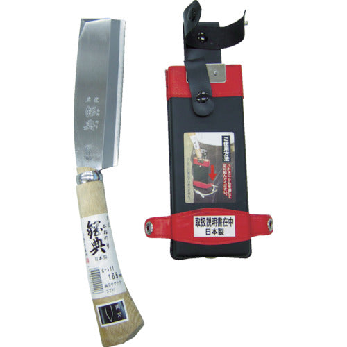 Hagane Double-edged Sayanata Knob Handle Wooden Sheath Fully Packaged C-141 1 pc