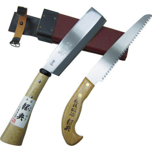 Hagane Hatchet and Saw Set of 2, 180mm Hatchet and 210mm Saw C-50 1 S