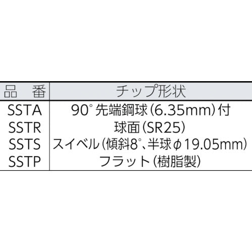 Super screw support tip Swivel tip (tilt: 8°, hemisphere: φ19.05) SSTS 1 piece