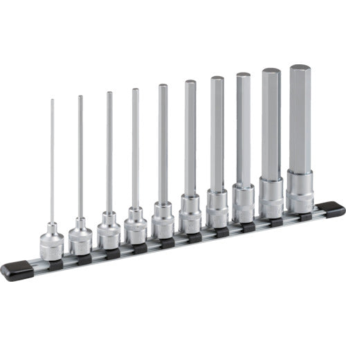 TONE Super Long Hexagonal Socket Set (with holder) 10pcs HH410LL 1 S