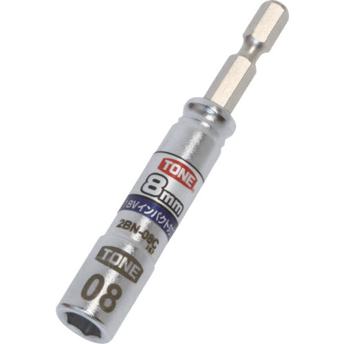 TONE 전동 드릴용 콤팩트 소켓 대변 치수 8mm 2BN-08C 1개