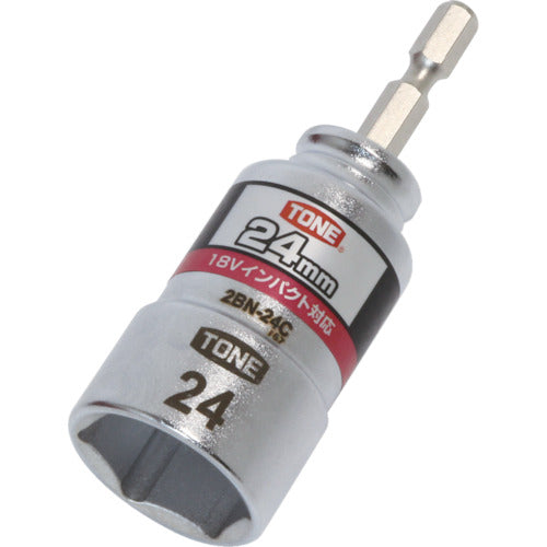 TONE 전동 드릴용 콤팩트 소켓 대변 치수 24mm 2BN-24C 1개