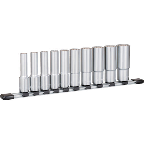 TONE Deep Socket Set (12-sided, with holder) 10pcs HDL410 1 S