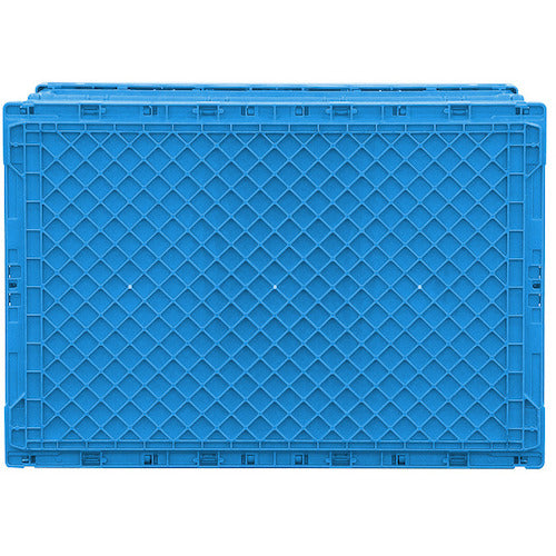 サンコー フタ一体型折りたたみコンテナー 559310 ペタンコC−60B−Bブルー SKPO-C60BB-BL 1 個