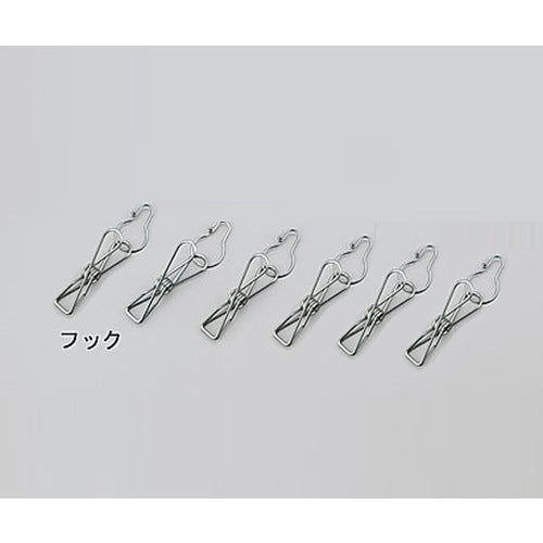 AS 스테인리스 옷걸이용 훅 6개들이 3-2000-11 1 상자
