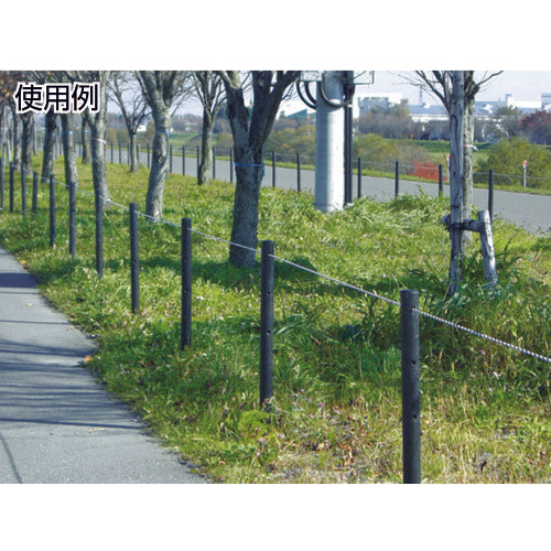 TRUSCO 내후성 수지 둥근 말뚝 Φ55X900 구멍 있음 TMK-5509A 1개