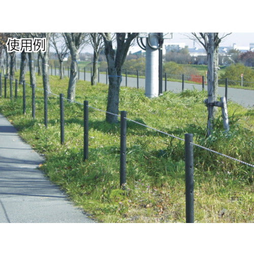 TRUSCO Weather-resistant resin round stake Φ55X1200 with holes TMK-5512A 1 piece