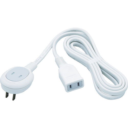 ELPA Extension cord 2M + 1P WLP-1020B-W 1 piece