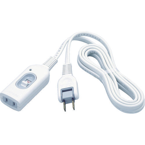 ELPA Switched Extension Cord 2M W-S1020B-W 1 piece