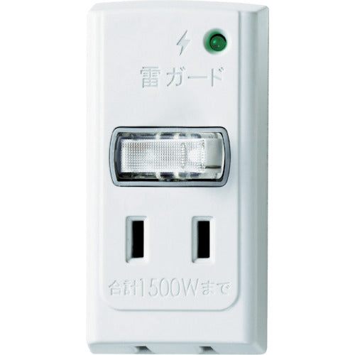 ELPA 서지 부착 절전 어댑터 2개구 일괄 스위치 부착 A-S200B-W 1개