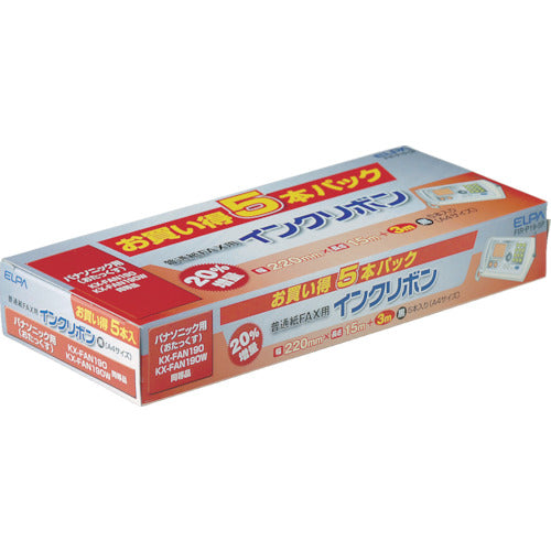 ELPA FAXインクリボン (5本入) FIR-P19-5P 1 PK