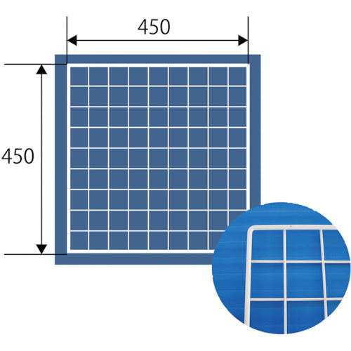 WAKI Mesh Panel 450X450mm White EMP025 1 piece