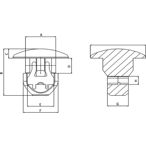 SapiSelco 【売切廃番】 【在庫限り値引品】ケーブルタイ固定具 押込み型 4.5mm (1000個入) SUB.2.2301 1 袋