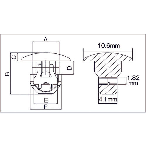 SapiSelco 【売切廃番】 【在庫限り値引品】ケーブルタイ固定具 押込み型 4.5mm 黒 (1000個) SUB.3.2301 1 袋
