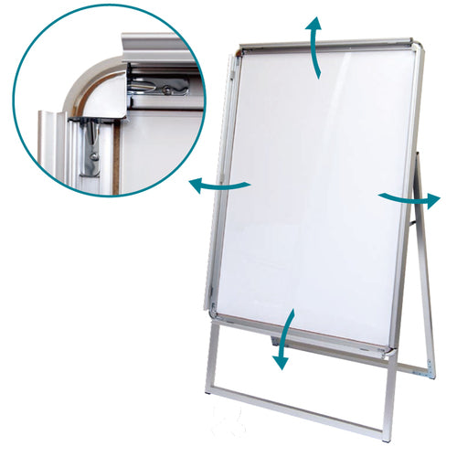 TOKISEI ポスターグリップスタンド看板 屋内用 A型 A2片面ブラック PGSK-A2KB 1 台