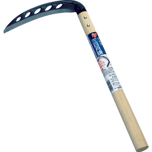 아사노 목공소 (강 포함) 천공 초승달 낫 (원형) 180mm 02120 1 쵸