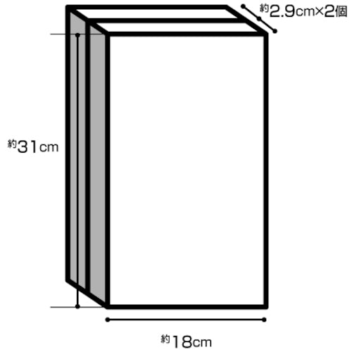 LEC スポンジ 激落ちMEGA 310×180×29mm 2個入 S-698 1 PK