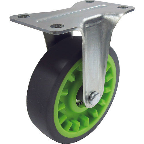 TRUSCO こまわり君Weego専用 省音固定G付きキャスターφ75 ライトグ TYER-75ELGB-WC-LGN 1 個