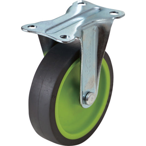 TRUSCO プレート式固定G付きキャスターφ75 ライトグリーン TYER-75ELG-WC-LGN 1 個
