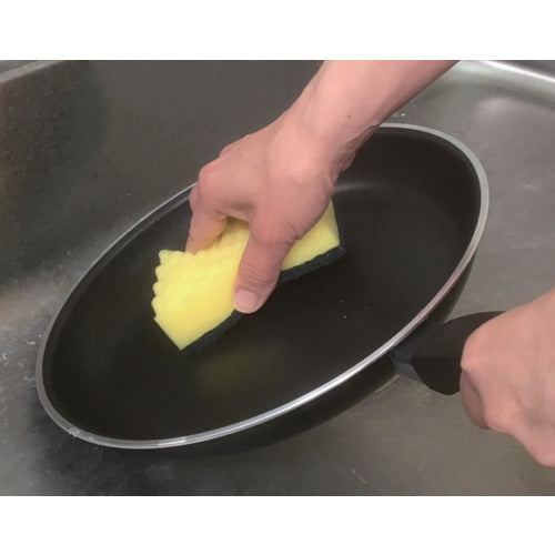 TRUSCO 抗菌ハードスポンジ イエロー HS-Y 1 PK