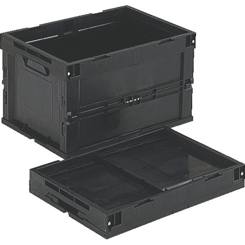 TRUSCO 오리콘 전도성 접이식 컨테이너 50L 블랙 CR-S50-EA 1 개