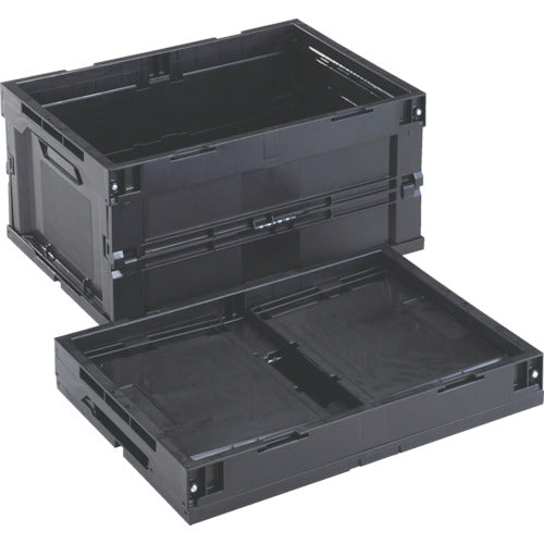 TRUSCO Oricon Conductive Folding Container 40L Black CR-S40-EA 1 pc