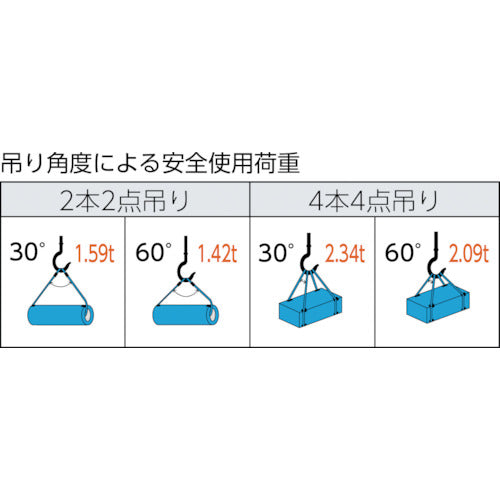 TRUSCO 와이어 로프 슬링 A 타입 알루미늄 록 10mmX3m TWAL-10S3 1개