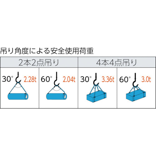 TRUSCO 와이어 로프 슬링 A 타입 알루미늄 록 12mmX4m TWAL-12S4 1개