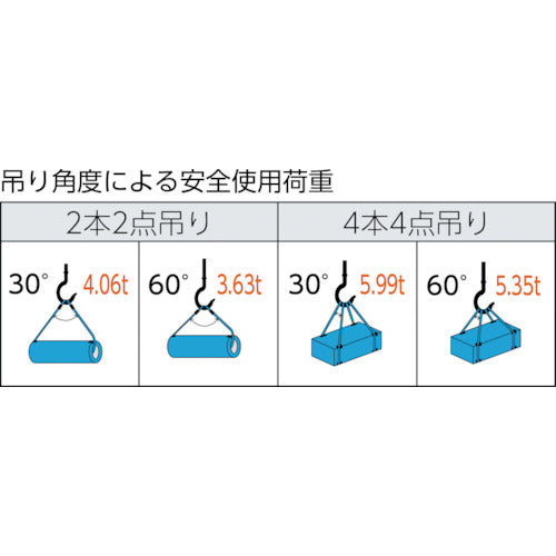 TRUSCO 와이어 로프 슬링 A 타입 알루미늄 록 16mmX3m TWAL-16S3 1개