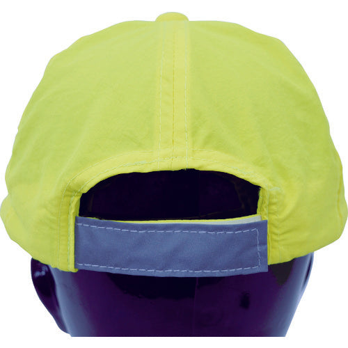 TRUSCO 反射テープ付帽子 蛍光イエロー TSC-Y 1 個
