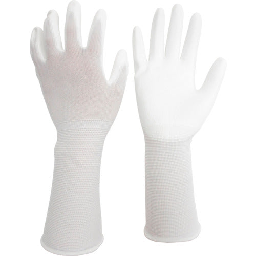 Midori Anzen Low Dust Gloves Long (Palm Coated) 10 Pairs S MCG-500N-LONG-S 1 Bag